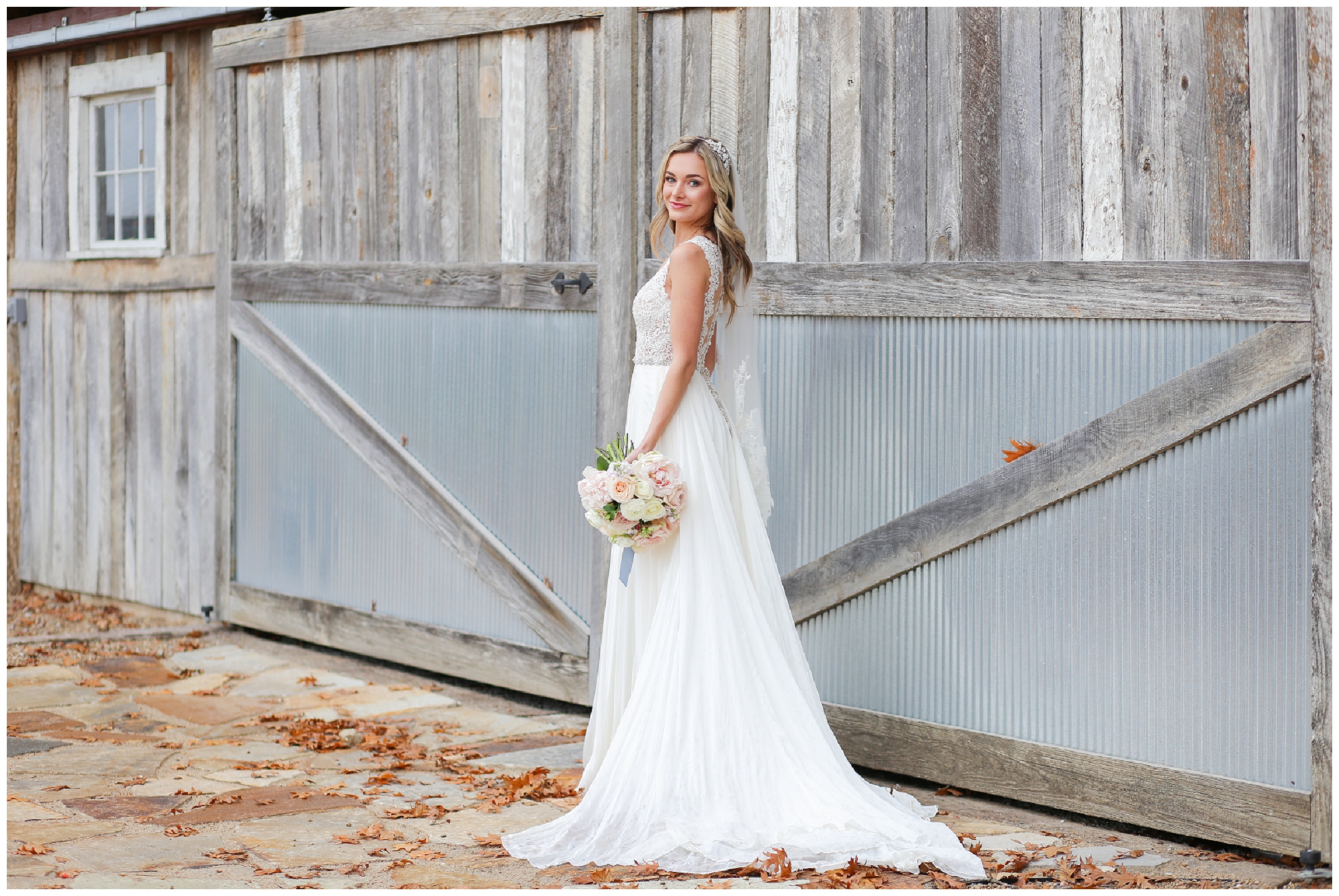 Barn at Riverbend Wedding | Kansas City Overland Park Leawood Olathe Wedding Photographer | Family Photographer Kansas City Kansas Mariam Saifan Photography Dusty Pink Romantic Styled Shoot Blue Bouquet KC Ultra Pom