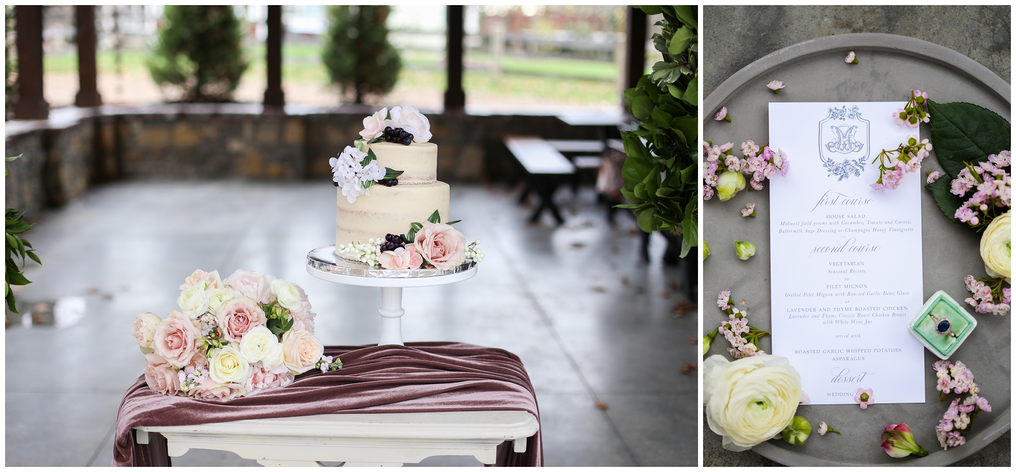 Barn at Riverbend Wedding | Kansas City Overland Park Leawood Olathe Wedding Photographer | Family Photographer Kansas City Kansas Mariam Saifan Photography Dusty Pink Romantic Styled Shoot Blue Bouquet KC Ultra Pom