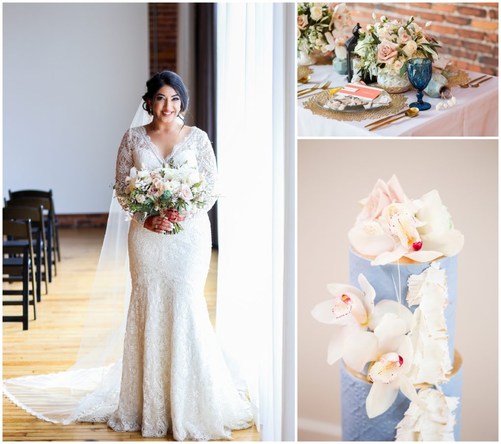 Berg Event Space Kansas City Wedding - Kansas City Overland Park Kansas Wedding Photographer Photography Mariam Saifan - Whatever Is Lovely Events - D & R Floral Design - Altar Bridal Overland Park Kansas - Family Portrait Photographer