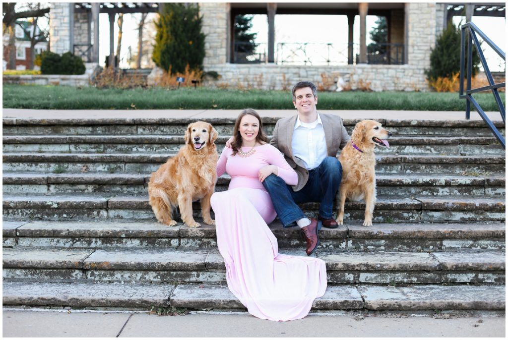 Maternity Baby Family Portraits and Loose Park in Kansas City Overland Park Wedding Portrait Photographer