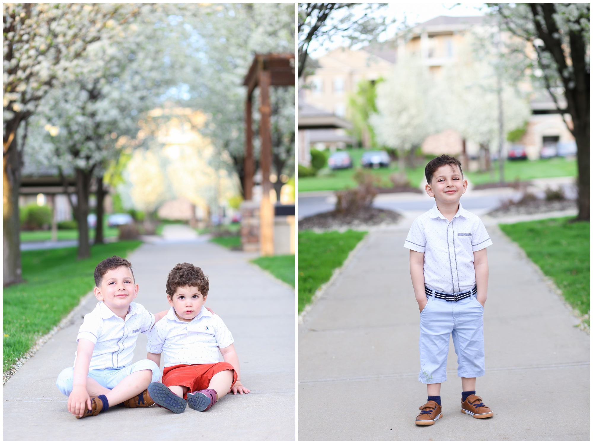 Outdoor Spring Family Portraits - Lifestyle Portrait Wedding Photographer Kansas City Overland Park 