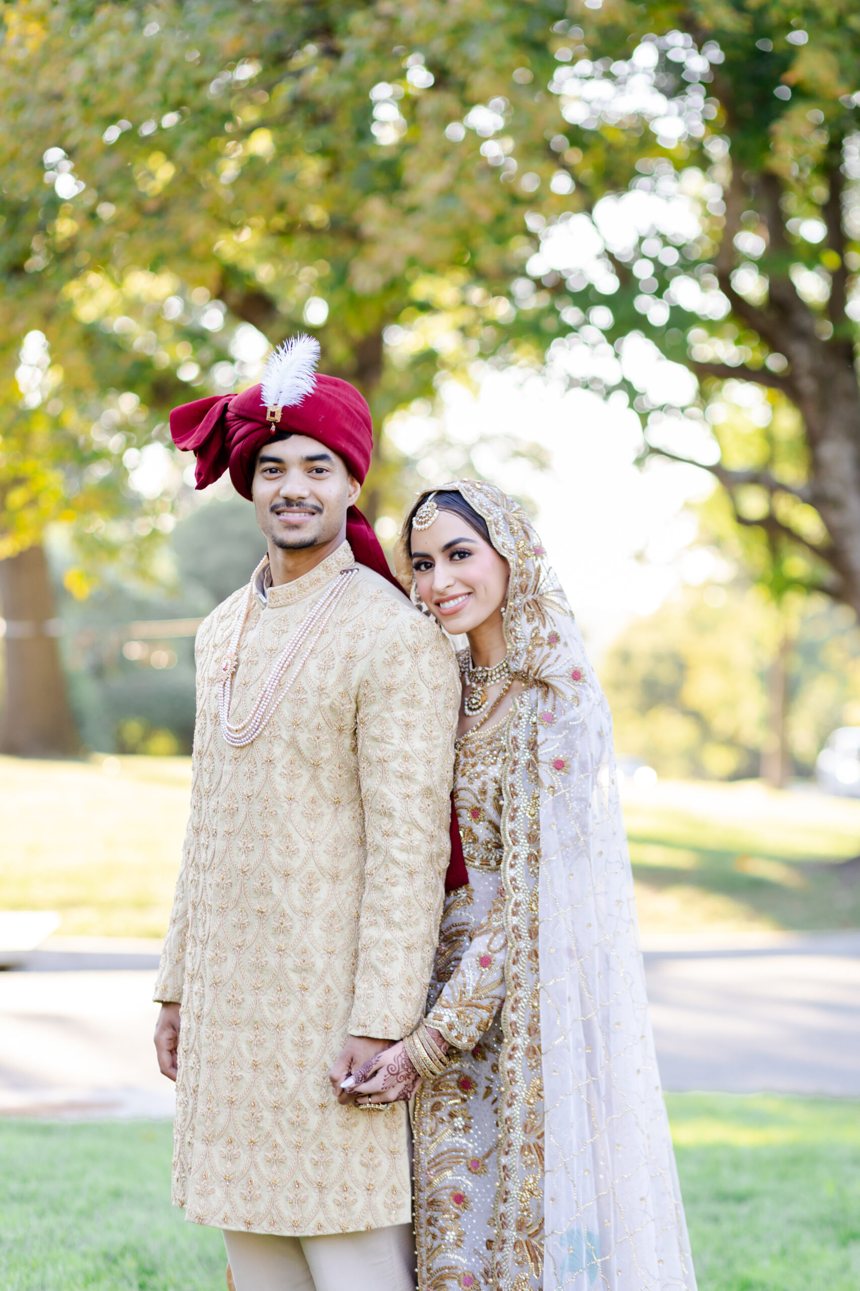 Pakistani South Asian wedding portraits of bride and groom, captured by a Kansas City–based wedding photographer serving Los Angeles, Orange County, and Arizona.