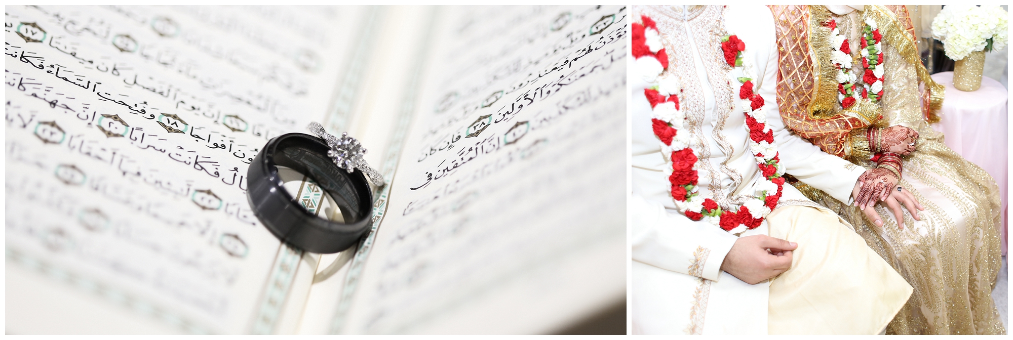 ring shot on quran - wedding photography kc