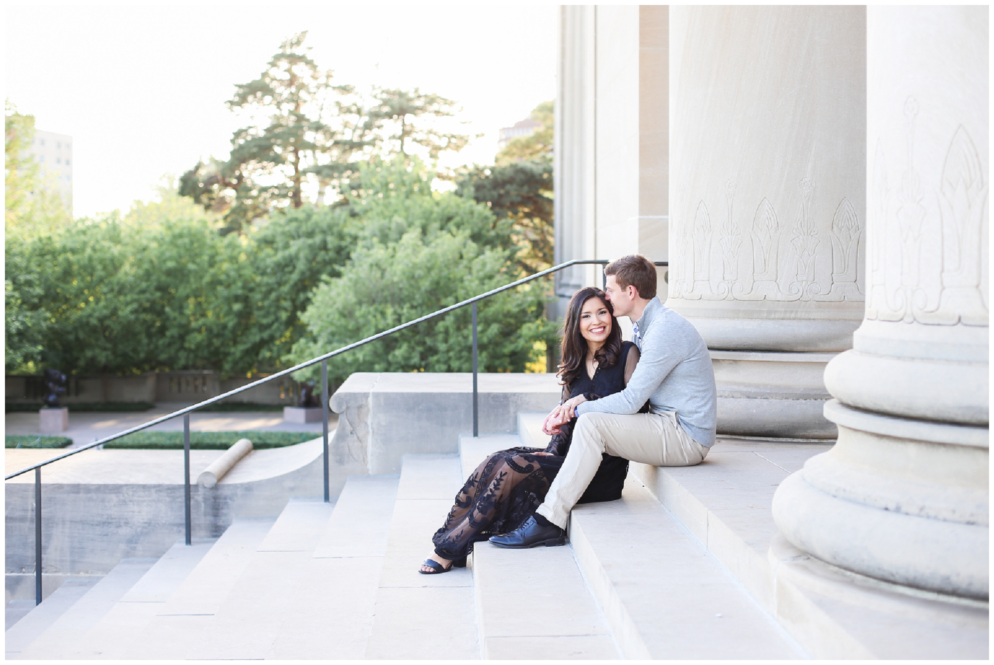 Mariam Saifan Photography - Kansas City Engagement Photographer - KC Best Wedding Photographer - Nelson Atkins Museum - Engagement Session Outfit Inspiration 