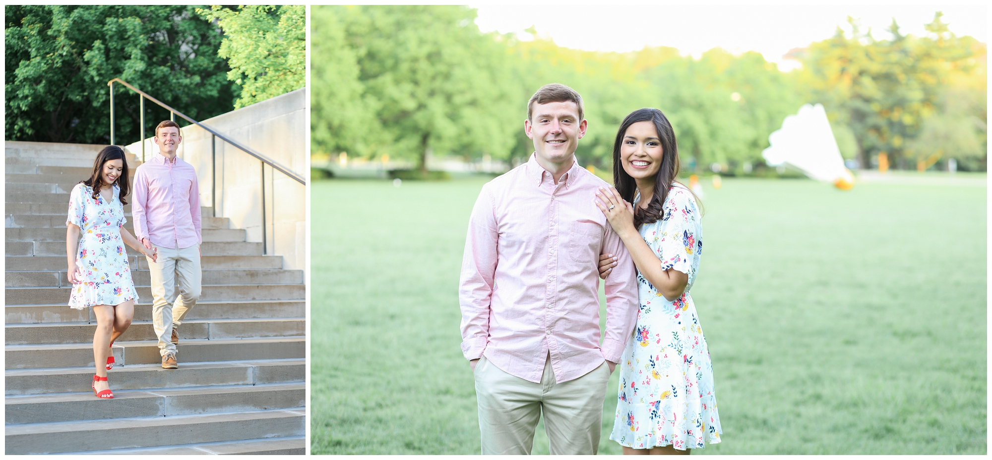 Mariam Saifan Photography - Kansas City Engagement Photographer - KC Best Wedding Photographer - Nelson Atkins Museum - Engagement Session Outfit Inspiration 