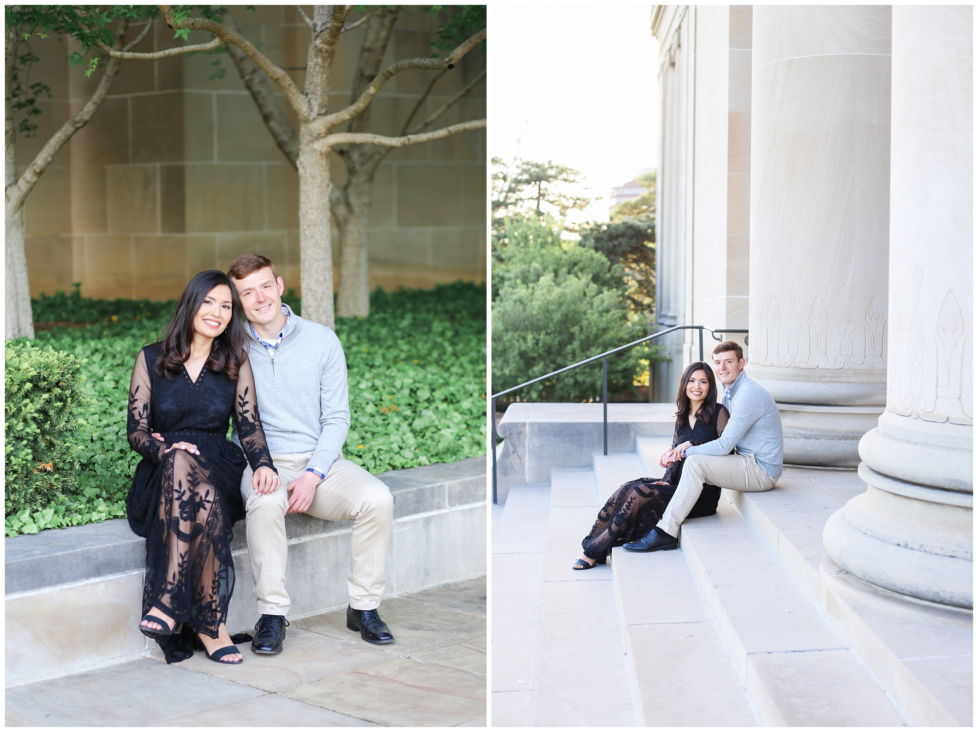 Mariam Saifan Photography - Kansas City Engagement Photographer - KC Best Wedding Photographer - Nelson Atkins Museum - Engagement Session Outfit Inspiration 