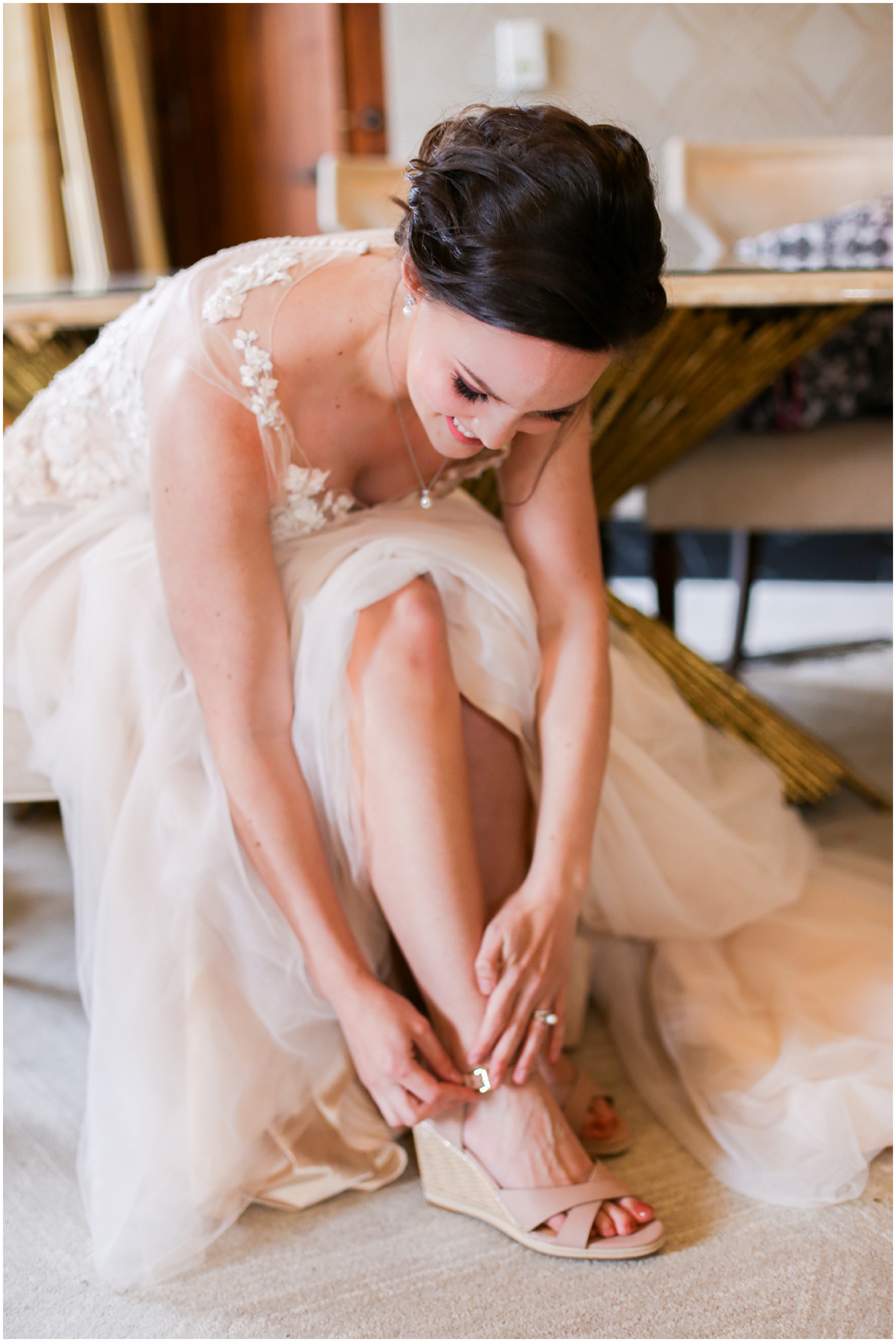 Bride Shoes Grand Hall Wedding in Kansas City - Wedding Photography - Kansas City Best Wedding Photographer - Overland Park Wedding Photographer - The Grand Hall KC