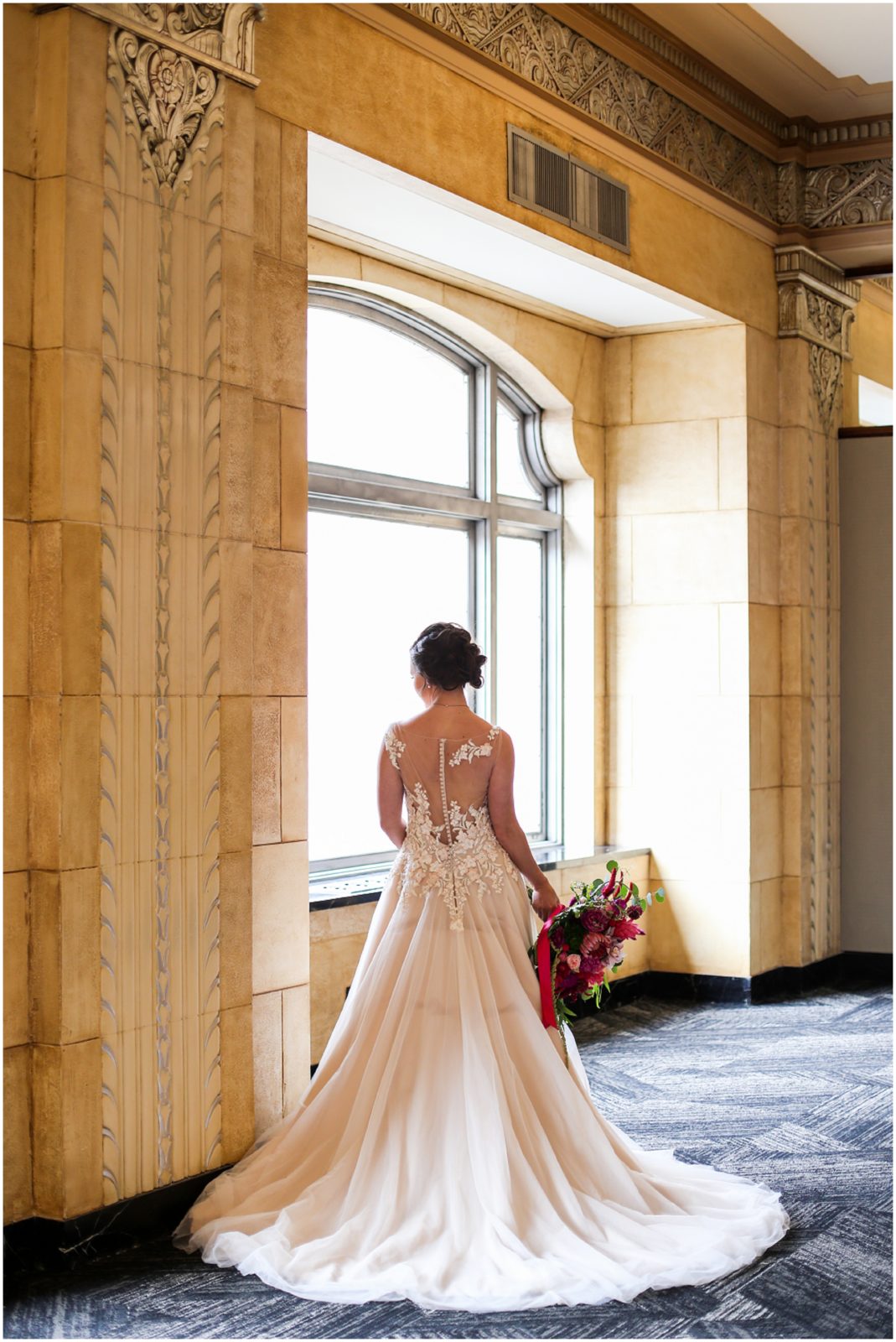 bridal gown - Grand Hall Wedding in Kansas City - Wedding Photography - Kansas City Best Wedding Photographer - Overland Park Wedding Photographer - The Grand Hall KC