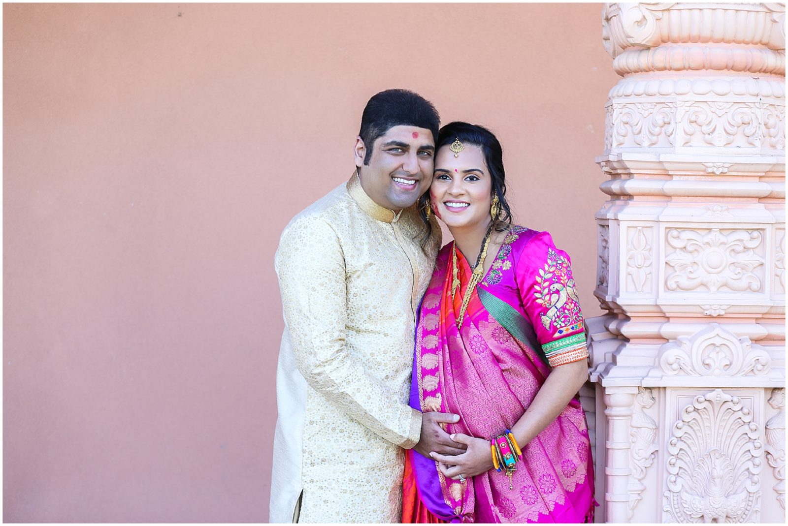 Hindu Baby Shower Portrait Photography in Shawnee Mission Kansas - Hindu Indian Wedding Photographer - BAPS Hindu Temple - Baby Shower Maternity