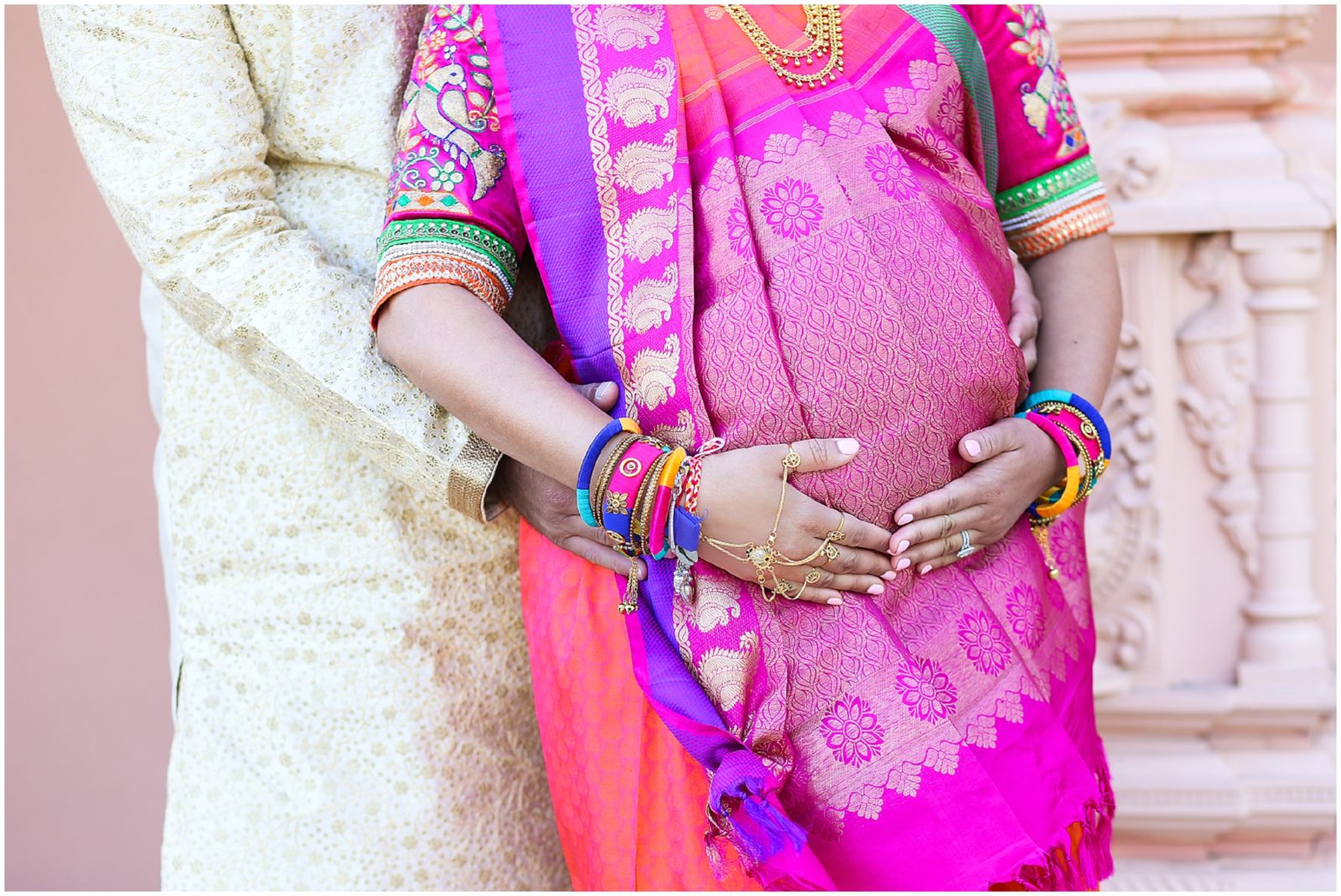 Hindu Baby Shower Portrait Photography in Shawnee Mission Kansas - Hindu Indian Wedding Photographer - BAPS Hindu Temple - Baby Shower Maternity