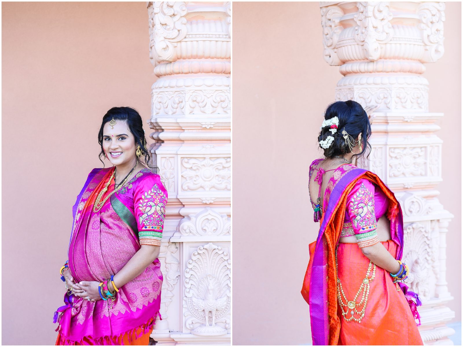 Hindu Baby Shower Portrait Photography in Shawnee Mission Kansas - Hindu Indian Wedding Photographer - BAPS Hindu Temple - Baby Shower Maternity