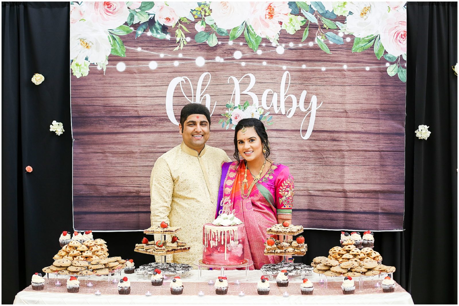 Hindu Baby Shower Portrait Photography in Shawnee Mission Kansas - Hindu Indian Wedding Photographer - BAPS Hindu Temple - Baby Shower Maternity