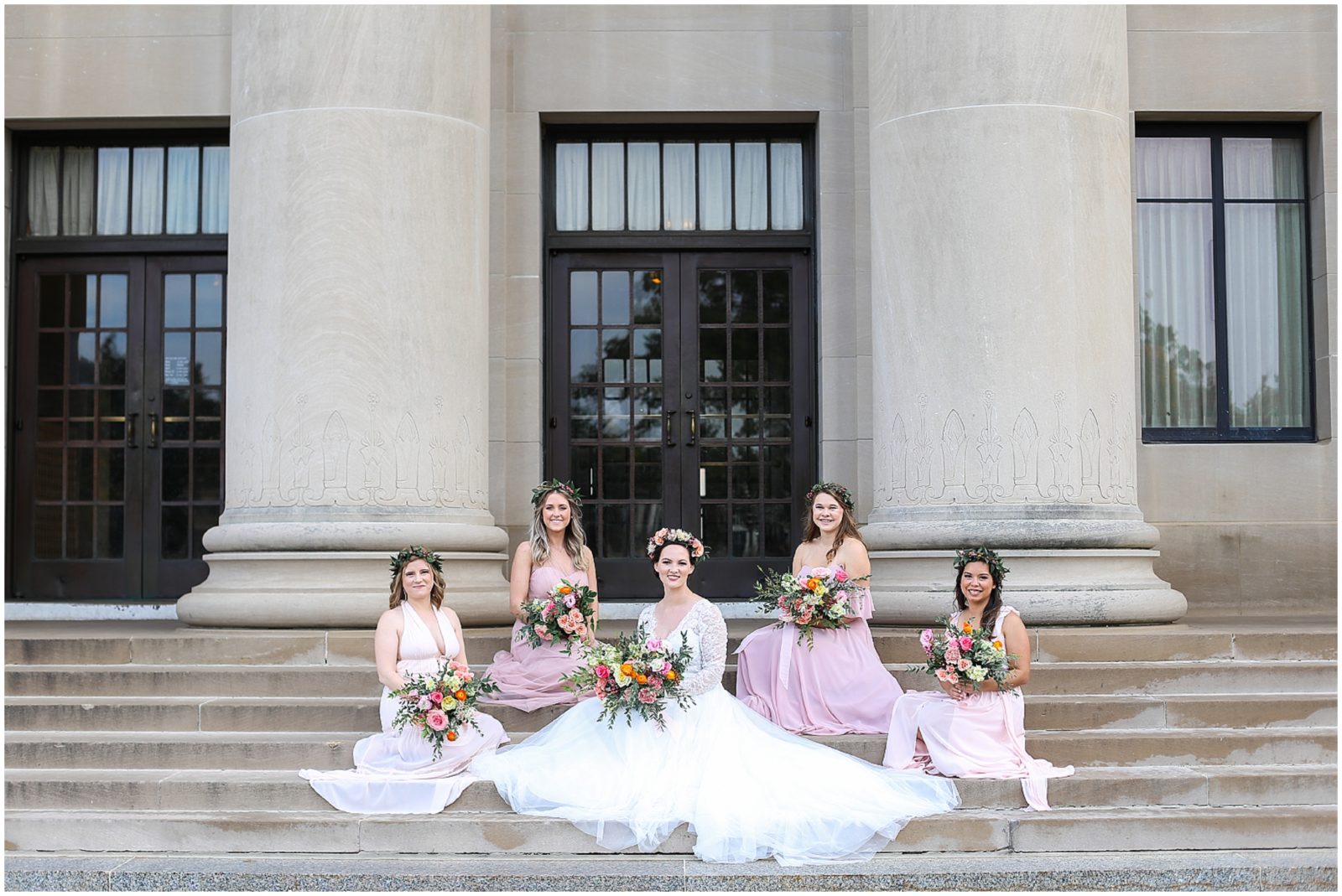 sitting bridal party bridal make up and hair by hello lovely kc - luxury wedding venue kansas city kemper museum of contemporary art