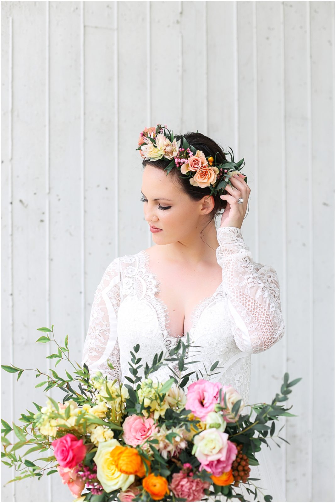 Kemper Museum of Contemporary Art Wedding Photography - Boho Lace Dress and Bride - Mariam Saifan Photography - KC Overland Park Kansas City Wedding Photographer