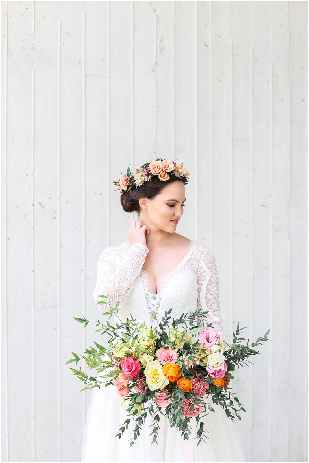 Kemper Museum of Contemporary Art Wedding Photography - Boho Lace Dress and Bride - Mariam Saifan Photography - KC Overland Park Kansas City Wedding Photographer