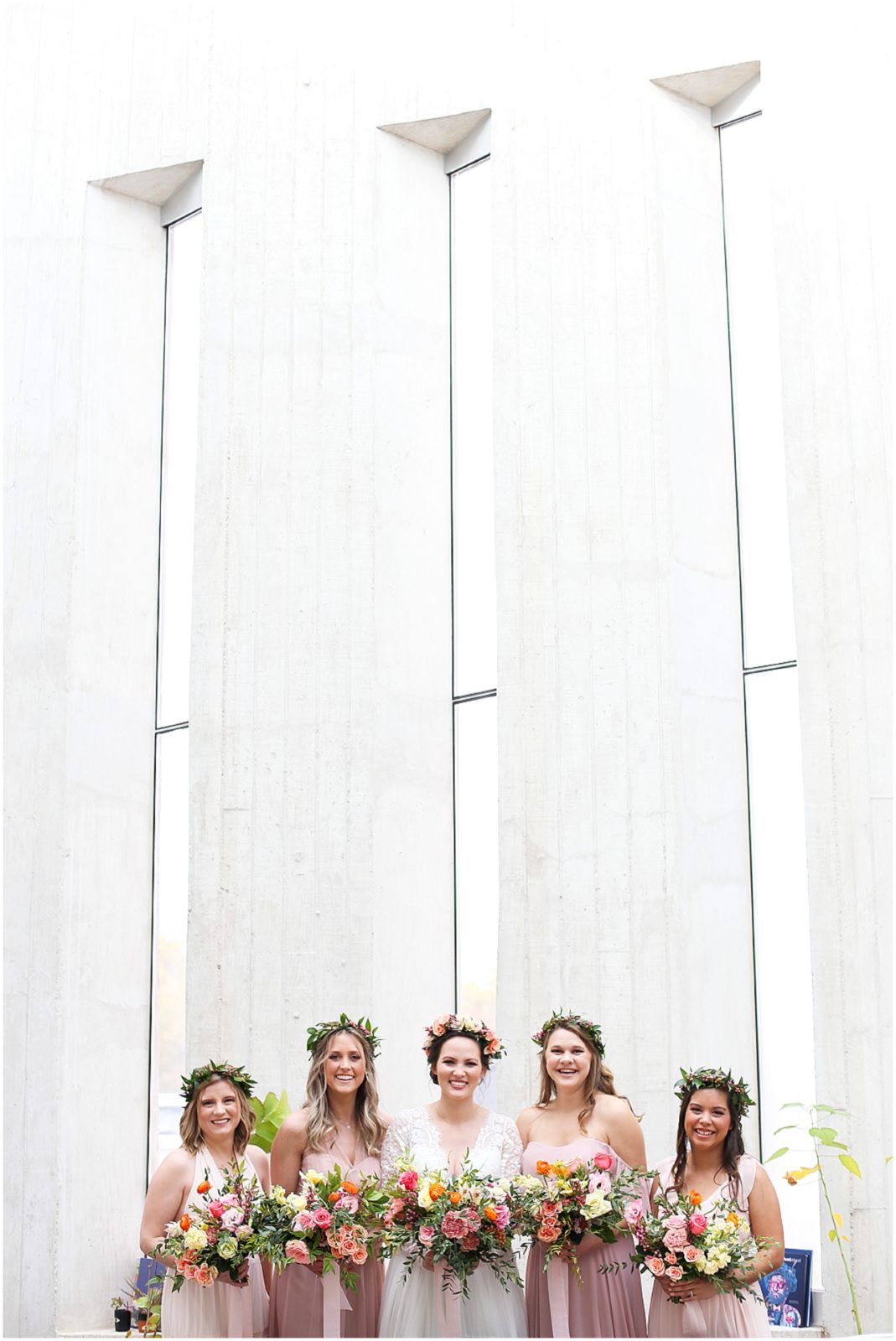 Kemper Museum of Contemporary Art Wedding Photography - Boho Lace Dress and Bride - Mariam Saifan Photography - KC Overland Park Kansas City Wedding Photographer