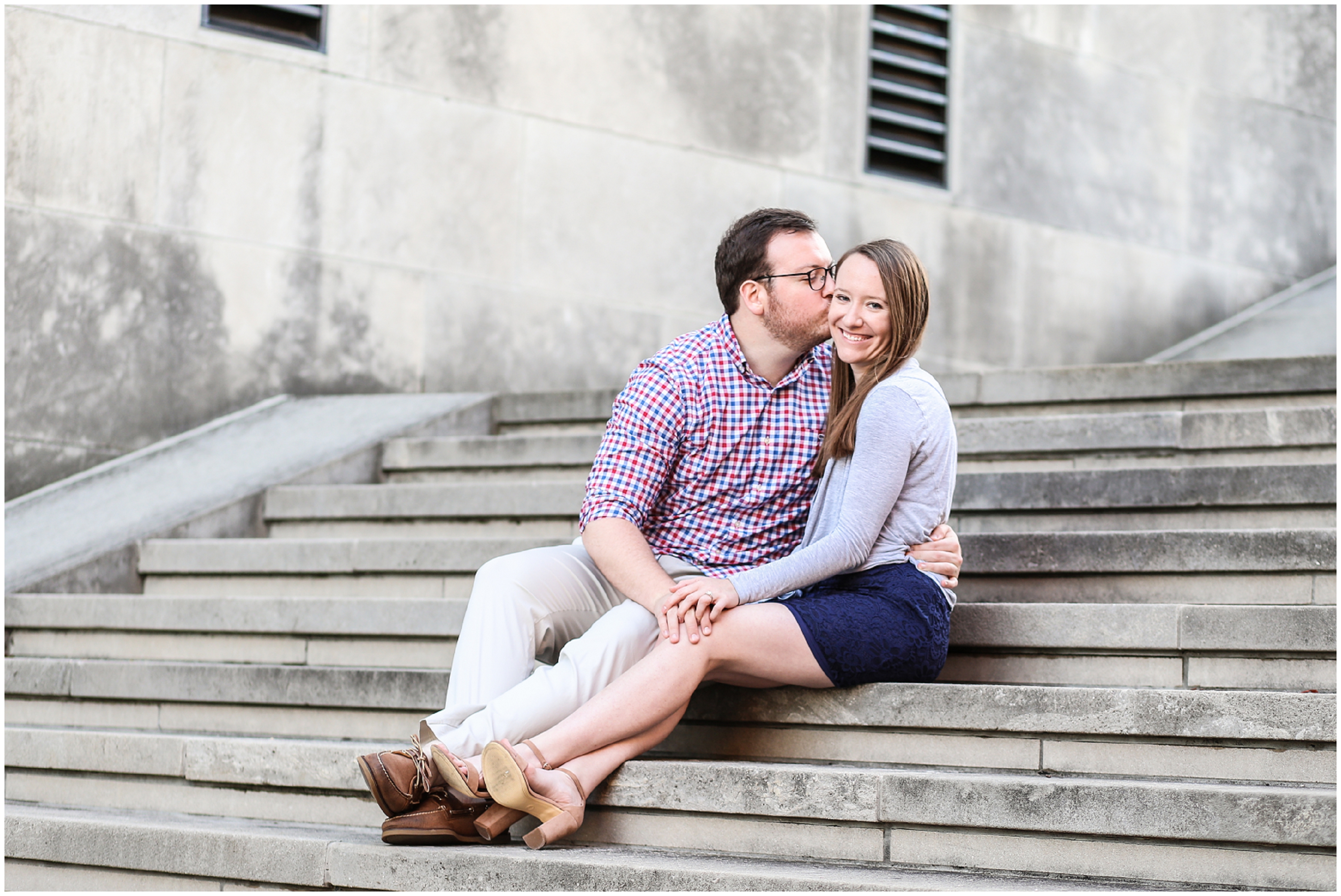 Liberty Memorial Engagement Portraits in Kansas City - Portrait - Wedding Photographer Kansas City Missouri KC