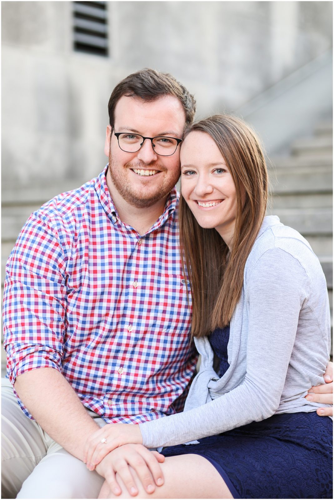 Liberty Memorial Engagement Portraits in Kansas City - Portrait - Wedding Photographer Kansas City Missouri KC