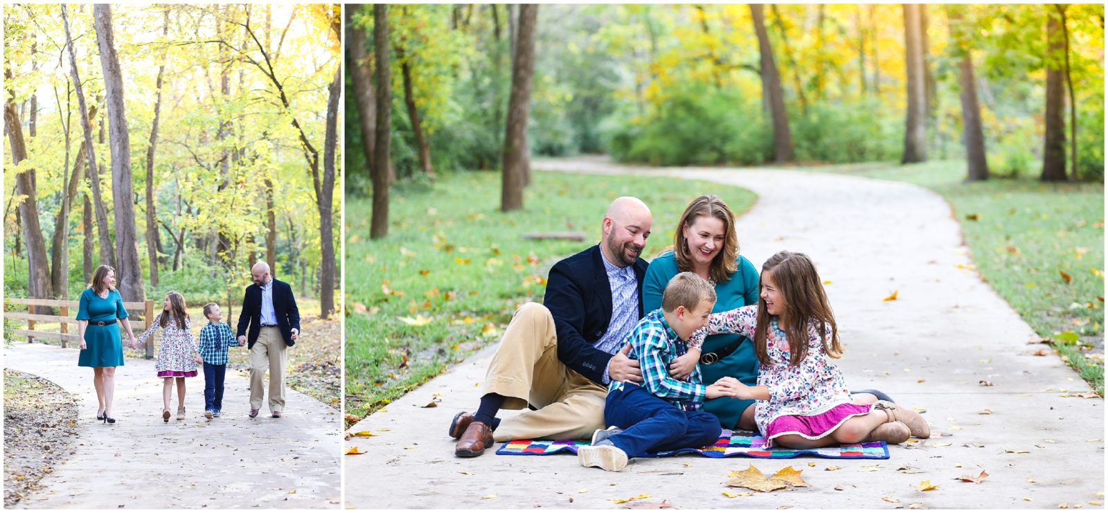 Fall Family Portraits Outdoor - Kansas City Leawood Overland Park - Family Portrait Photographer Mariam Saifan