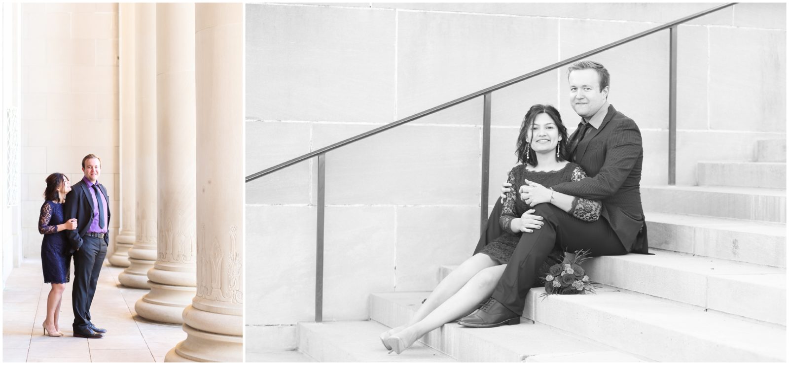 Engagement Portrait Photographer at Nelson atkins Museum - Kansas City engagement and wedding photographer - KC Wedding Photos Nelson Atkins - Mariam Saifan Photography