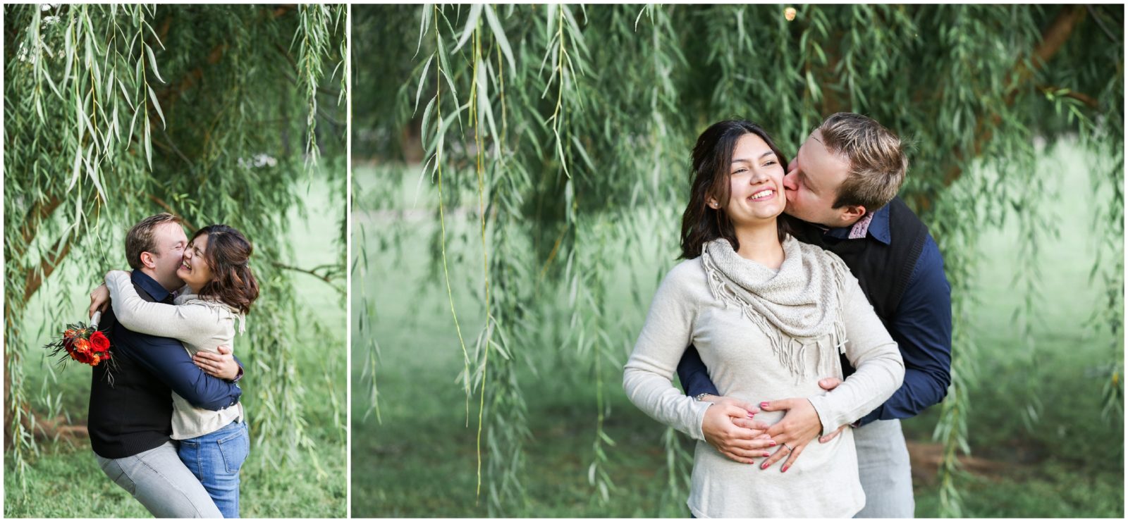 Loose Park Engagement Portraits - Engagement Photos Kansas City Overland Park - KC Wedding Photographer - KC Wedding Portraits and Photos at Loose Park Missouri Kansas