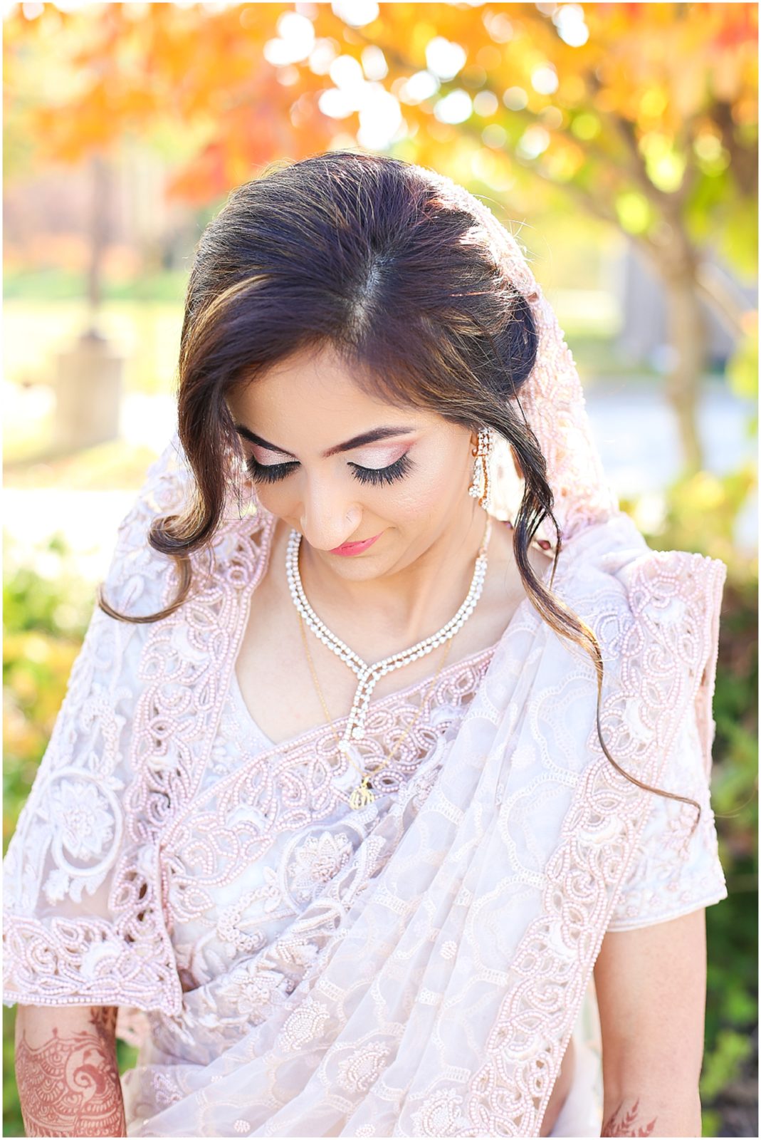bridal makeup and hair in kc - Indian Pakistani Wedding in Kansas City - Olathe Community Center - Indian Wedding Reception by Kiran Decor- Photography by Mariam - KC Wedding Photographer