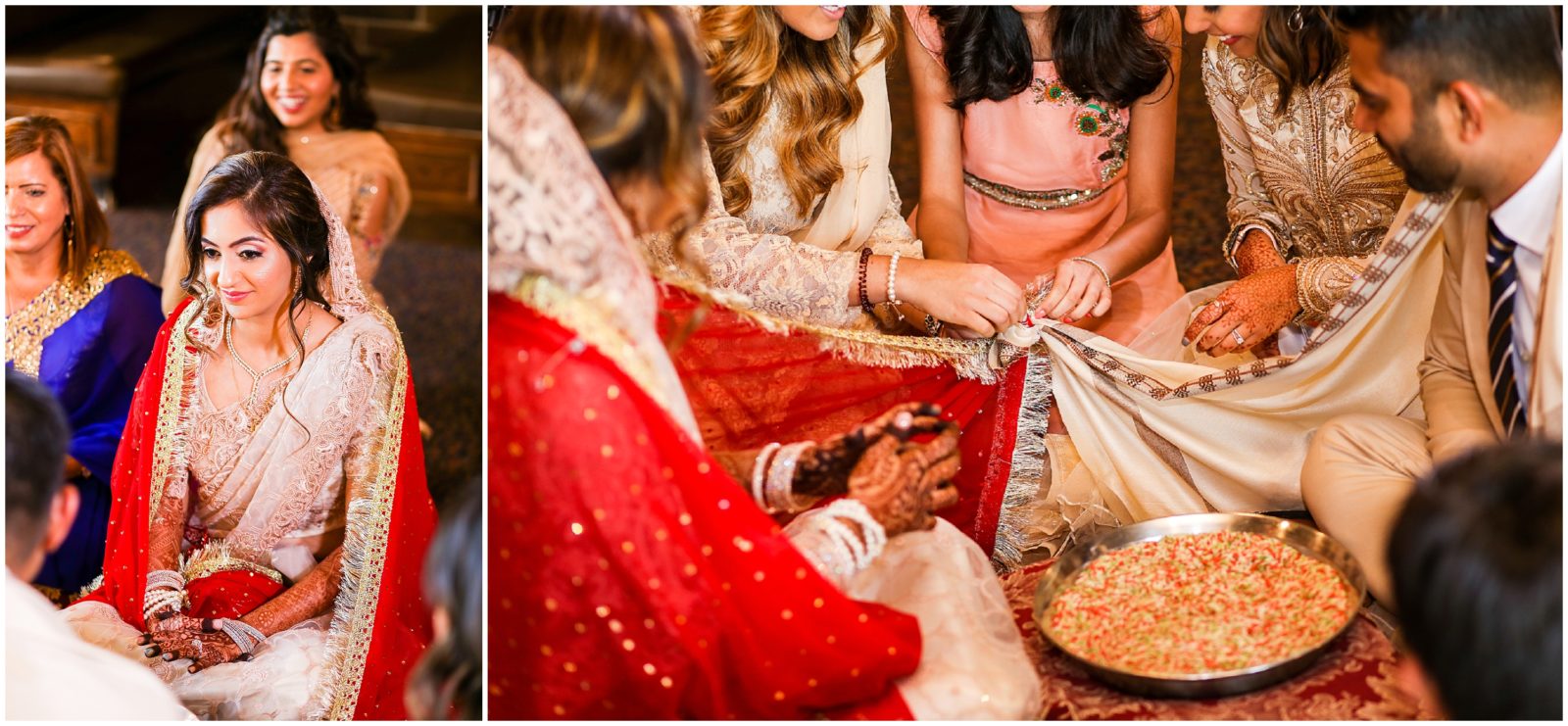 tying the knot - Indian Pakistani Wedding in Kansas City - Olathe Community Center - Indian Wedding Reception by Kiran Decor- Photography by Mariam - KC Wedding Photographer