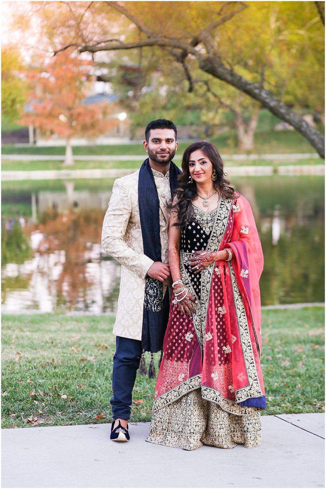 sar ko par park bridal portraits - Indian Pakistani Wedding in Kansas City - Olathe Community Center - Indian Wedding Reception by Kiran Decor- Photography by Mariam - KC Wedding Photographer