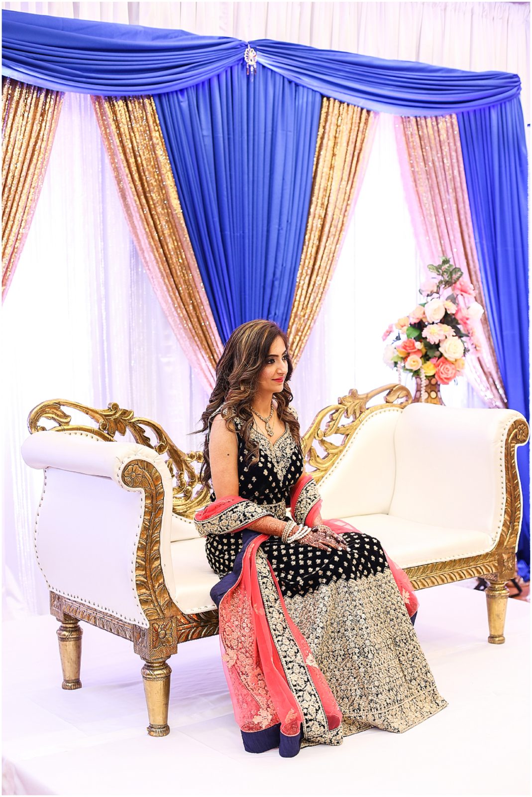 muslim wedding decor - arab wedding decor - indian pakistani wedding decor - Indian Pakistani Wedding in Kansas City - Olathe Community Center - Indian Wedding Reception by Kiran Decor- Photography by Mariam - KC Wedding Photographer