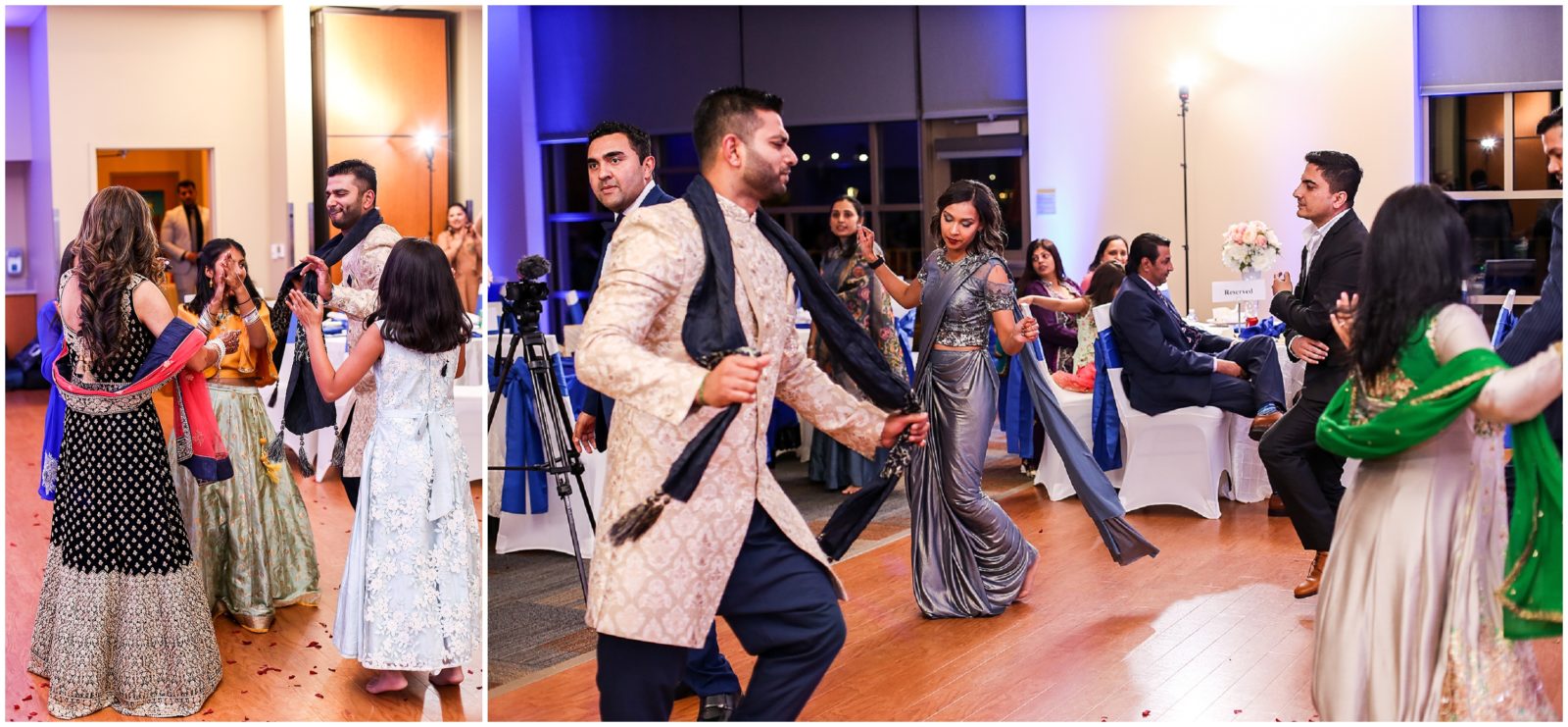 people dancing - Indian Pakistani Wedding in Kansas City - Olathe Community Center - Indian Wedding Reception by Kiran Decor- Photography by Mariam - KC Wedding Photographer