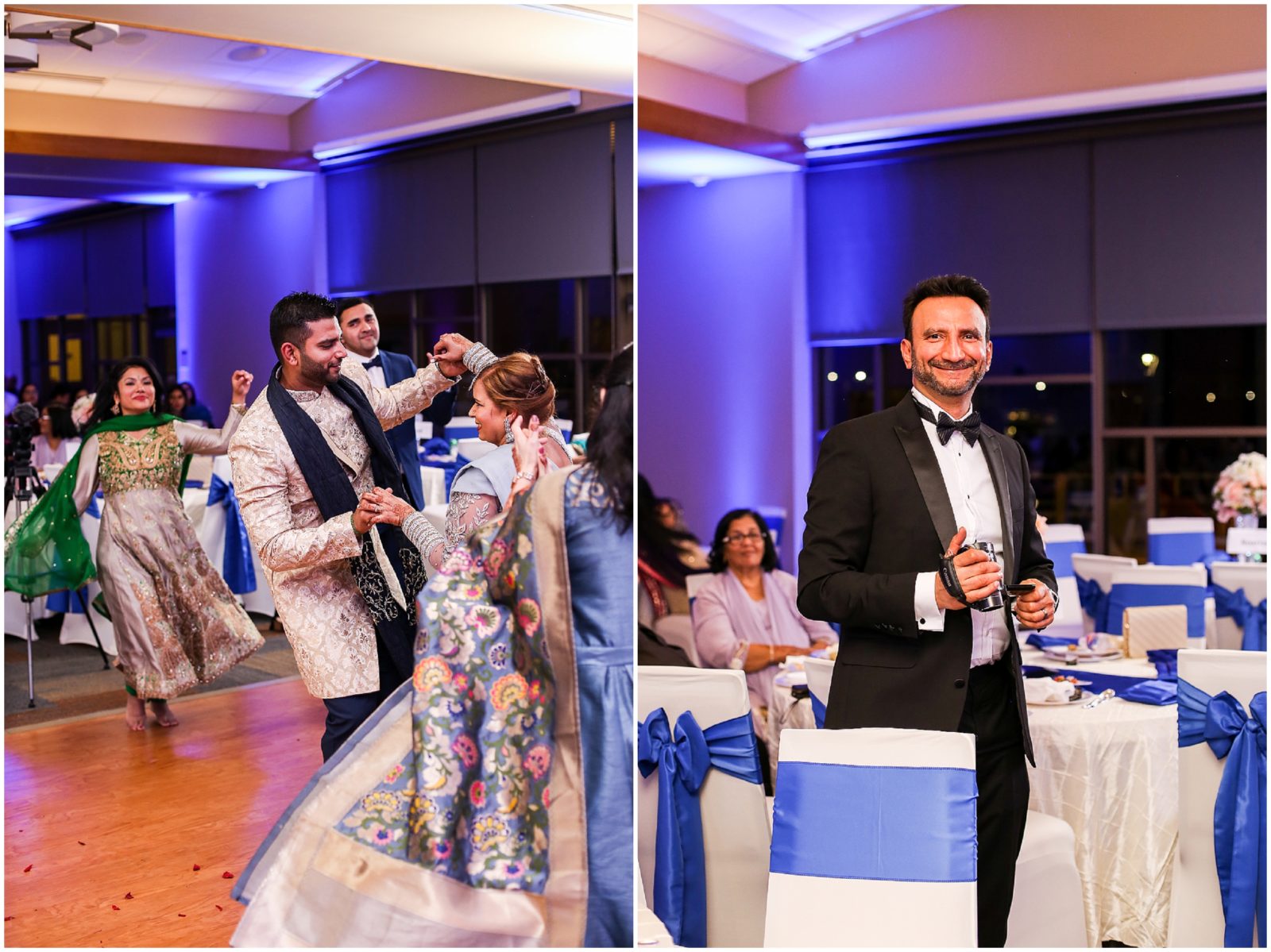 dancing groom - olathe community center Indian Pakistani Wedding in Kansas City - Olathe Community Center - Indian Wedding Reception by Kiran Decor- Photography by Mariam - KC Wedding Photographer