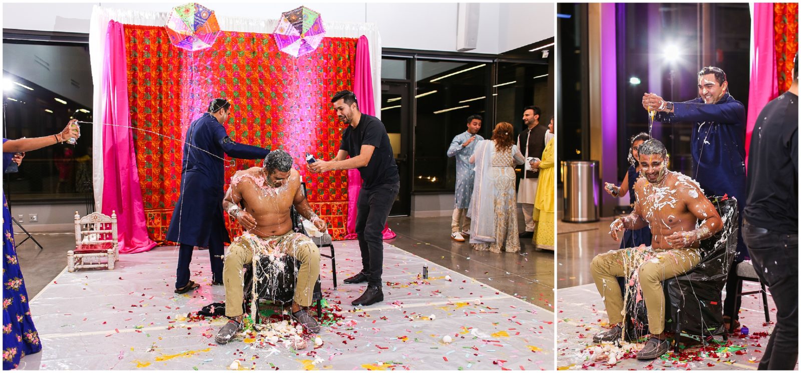groom haldi Indian Pakistani Wedding Hennah Party in Olathe Eagles Landing - Kansas City Indian Wedding Photographer