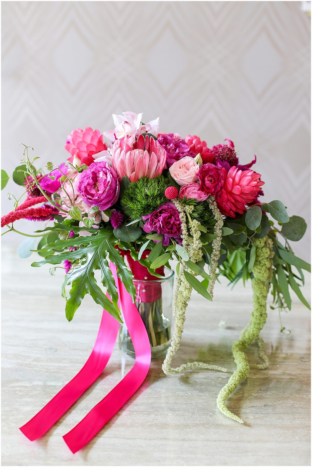 HOT PINK VIBRANT WEDDING BOUQUET - BEAUTIFUL WEDDING BOUQUET AND FLOWERS - PINK AND GREEN - THE GRAND HALL IN KANSAS CITY WEDDING - WEDDING PHOTOGRAPHY BY MARIAM SAIFAN PHOTOGRAPHY - DESTINATION WEDDING AND PORTRAIT PHOTOGRAPHER - THE GRAND HALL WEDDING PHOTOS - DESTINATION WEDDING PHOTOGRAPHER - WEDDING FLOWERS - INSPIRATIONAL