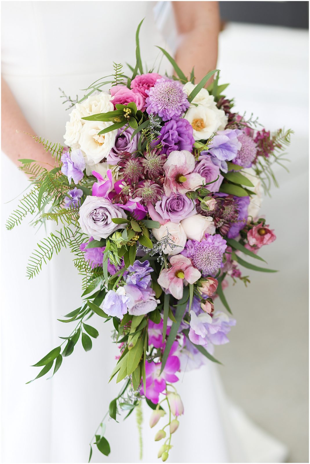 LAVENDER DRAPED WEDDING BOUQUET - THE FIELDS AT 1890 - WEDDING PHOTOGRAPHY BY MARIAM SAIFAN - INSPIRATIONAL WEDDING BOUQUET AND FLOWERS - KC WEDDING VENUES - KC WEDDING FLORIST - KC WEDDING PHOTOGRAPHER 