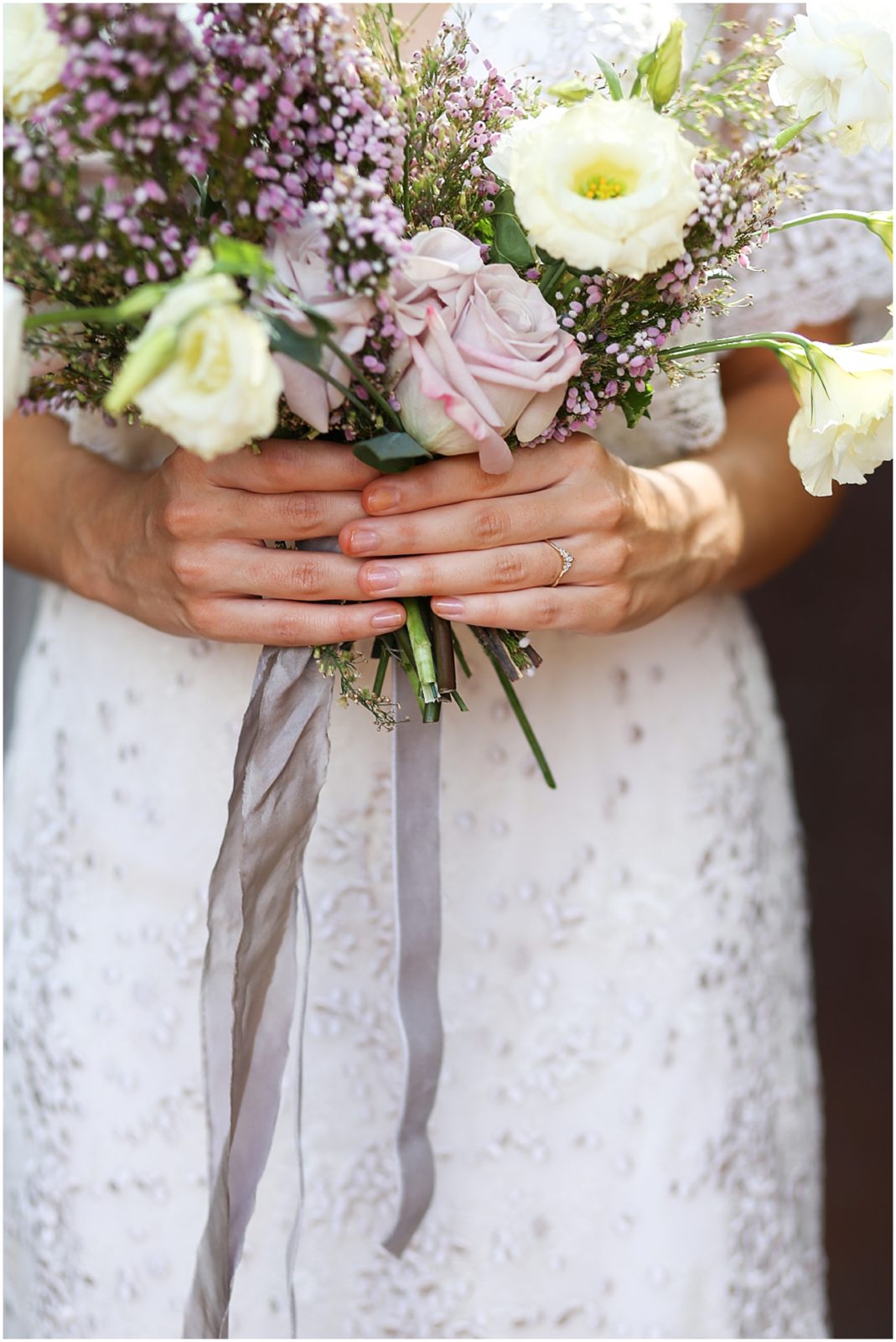 LACE WEDDING DRESS AT FEASTS OF FANCY - WEDDING FLOWERS