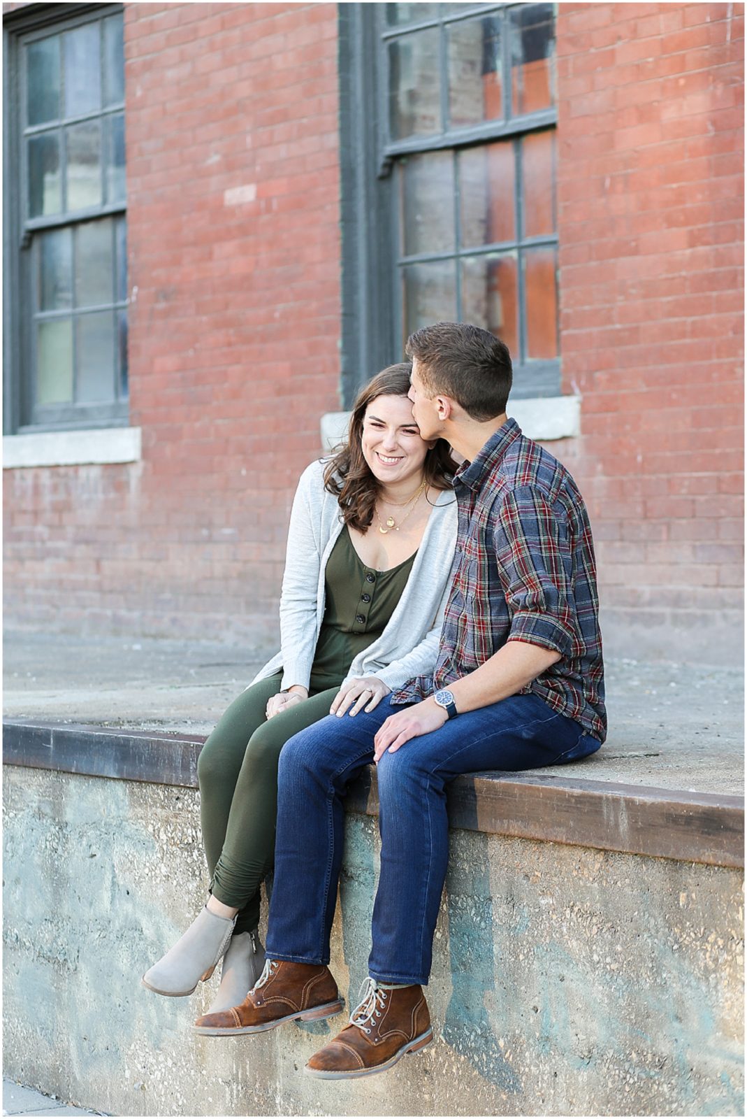 west bottoms couple - Avery and Jack Engagement Session - Kansas City West Bottoms Engagement Portraits - KC Wedding Photographer - Olathe Lenexa Leawood Kansas Wedding Photography and Video  - Mariam Saifan Photography 