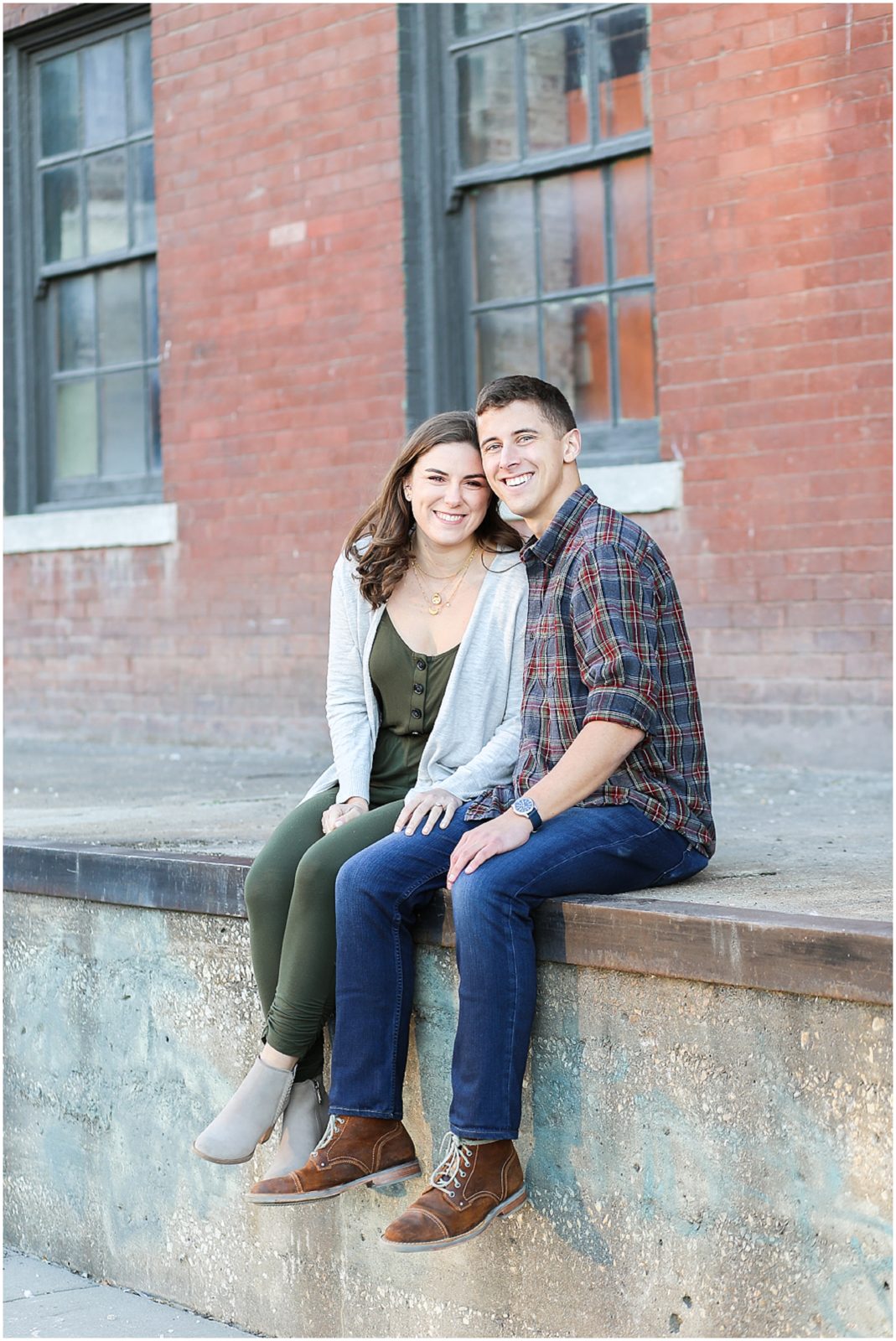 fall family portraits in kc Avery and Jack Engagement Session - Kansas City West Bottoms Engagement Portraits - KC Wedding Photographer - Olathe Lenexa Leawood Kansas Wedding Photography and Video  - Mariam Saifan Photography 