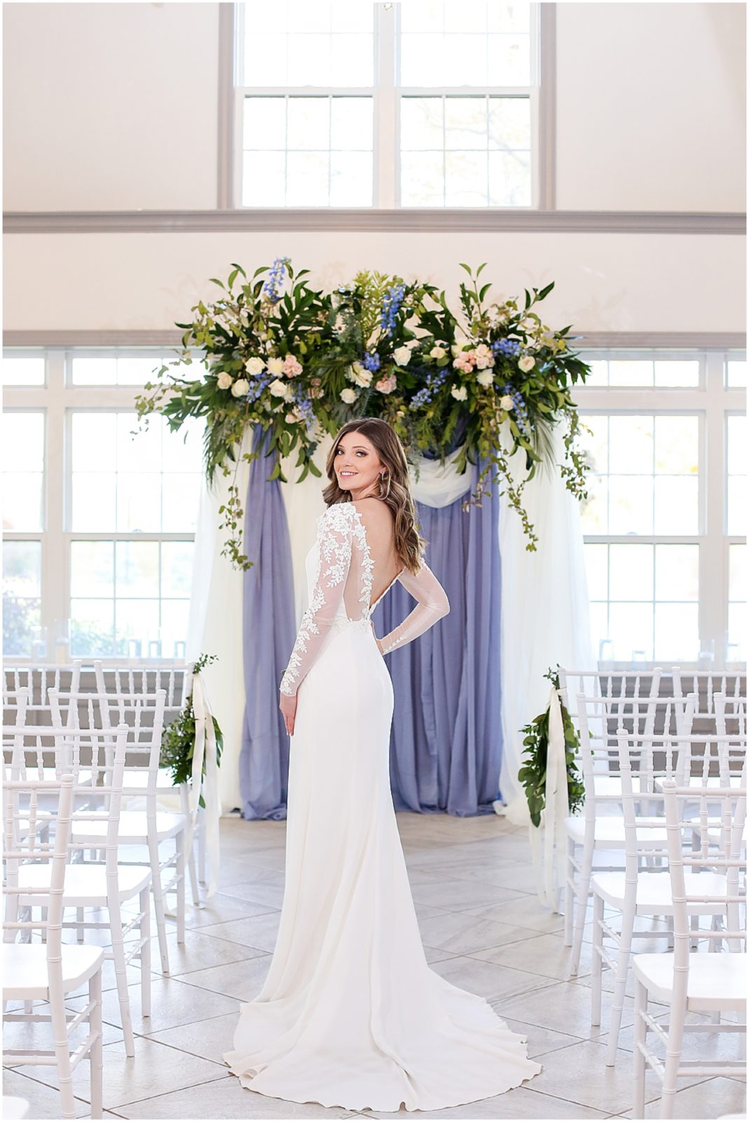 LACE LONG SLEEVE WEDDING DRESS BY SOMETHING WHITE BRIDAL BOUTIQUE - 1890 - KANSAS CITY WEDDING PHOTOGRAPHERS