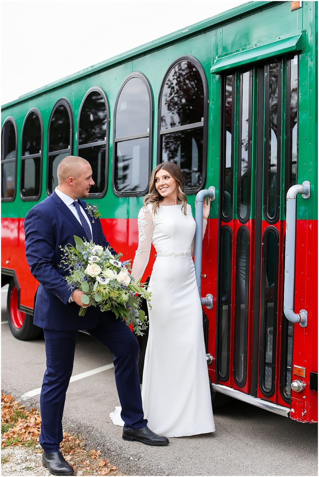 WEDDING BUS - SHOWTIME KC - Kansas City Wedding Venue - 1890 - The Fields at Eighteen Ninenty - Mariam Saifan Photography - Kansas City Portrait + Wedding Photographer - Wedding Planners in KC 