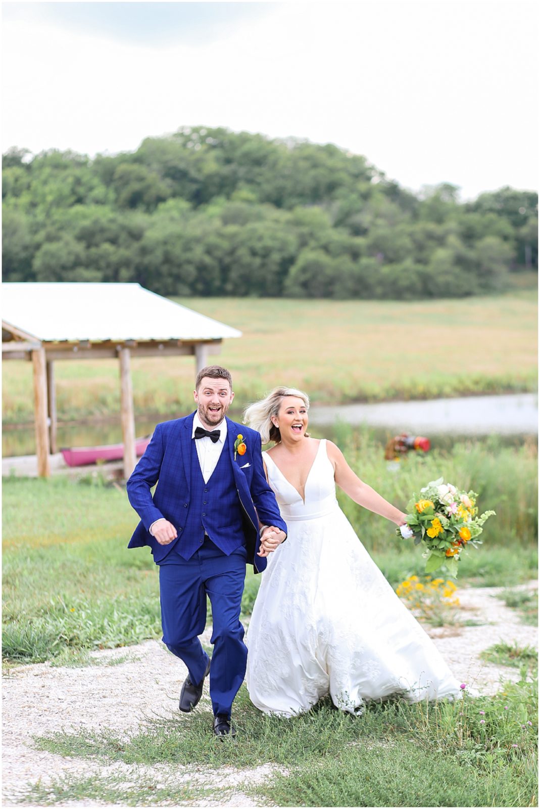 run away bride and groom - Deer Ridge Estate - Kansas City Wedding Venue - Mariam Saifan Photography - Brick and Ivory Events KC - Solstice Floral Studio - Hello Lovely KC - UltraPom - Bella Vogue KC - Kansas City Best Wedding Photographer and Destination Florida Weddings