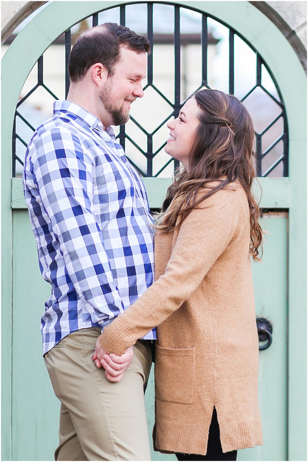 kauffman gardens engagement session in kansas city