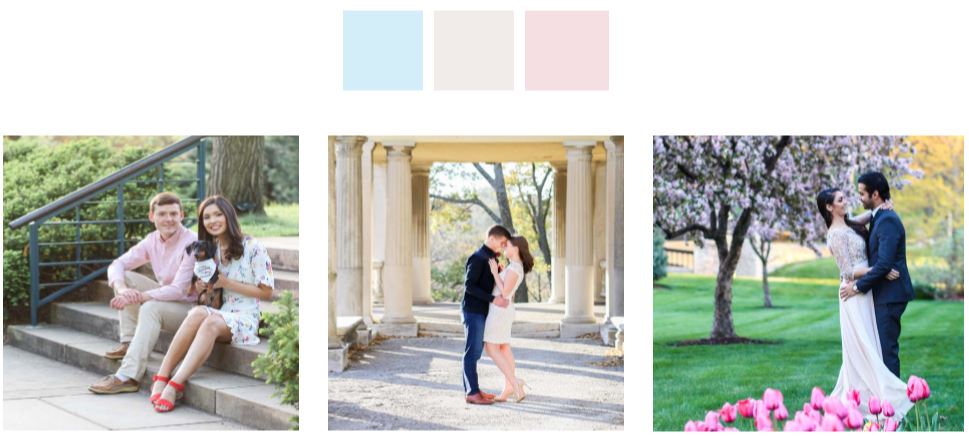 romantic engagement colors and outfits - nelson atkins museum kansas city