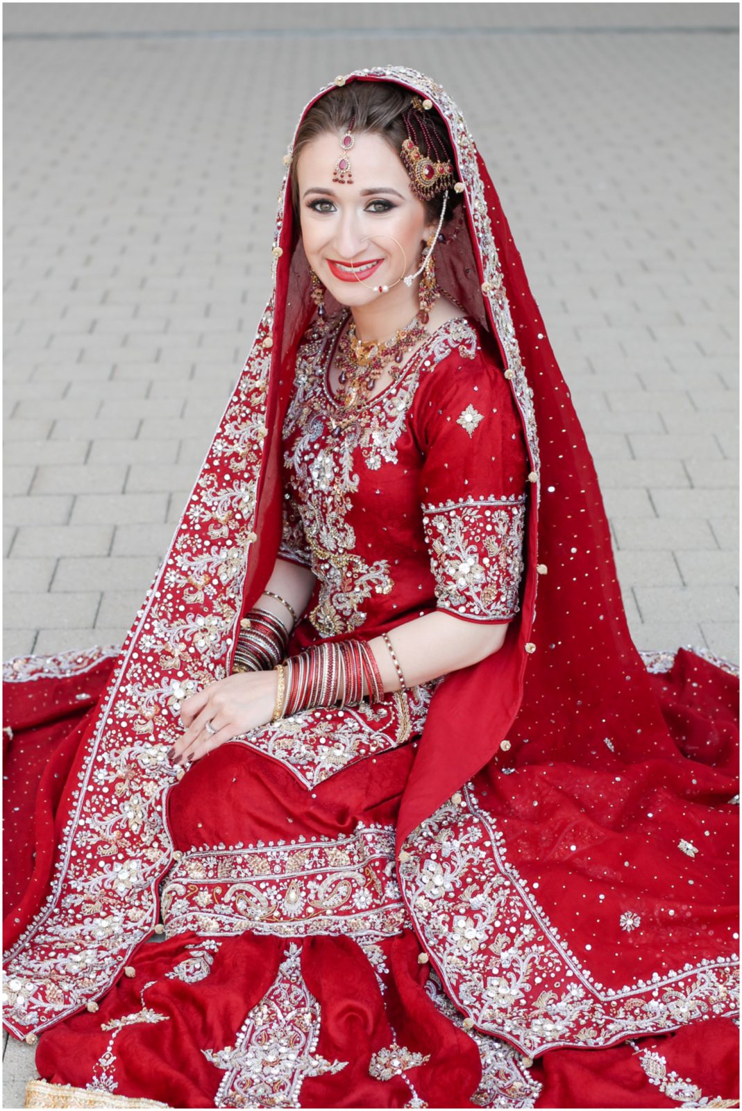 indian bride - bold outfit - kansas city indian south asian muslim wedding photographers