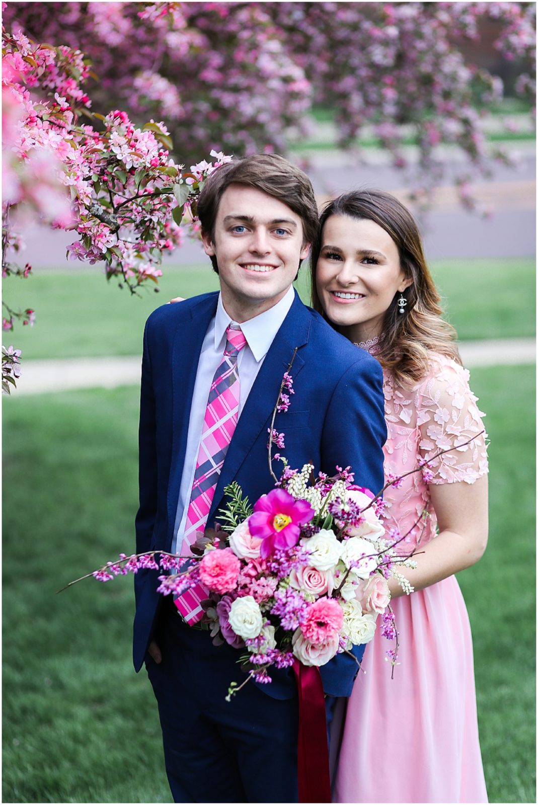 spring engagement session in kansas city overland park parkville by mariam saifan photography