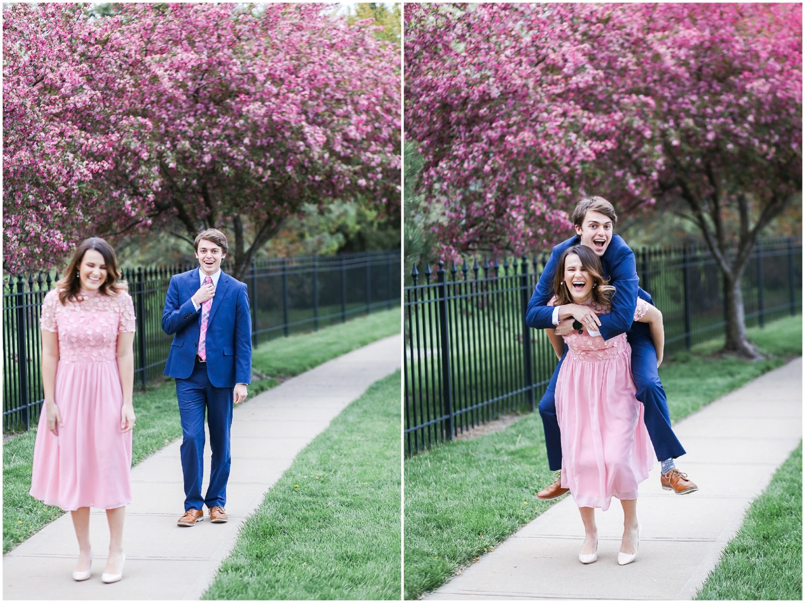 fun engagement session photos by mariam saifan photography - kansas city and destination wedding photographer