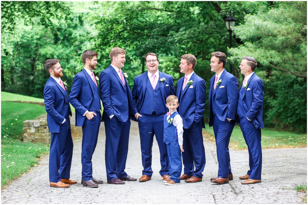 Groomsmen - Navy Suits - the Hawthorne House Photography - KC Wedding Photographer