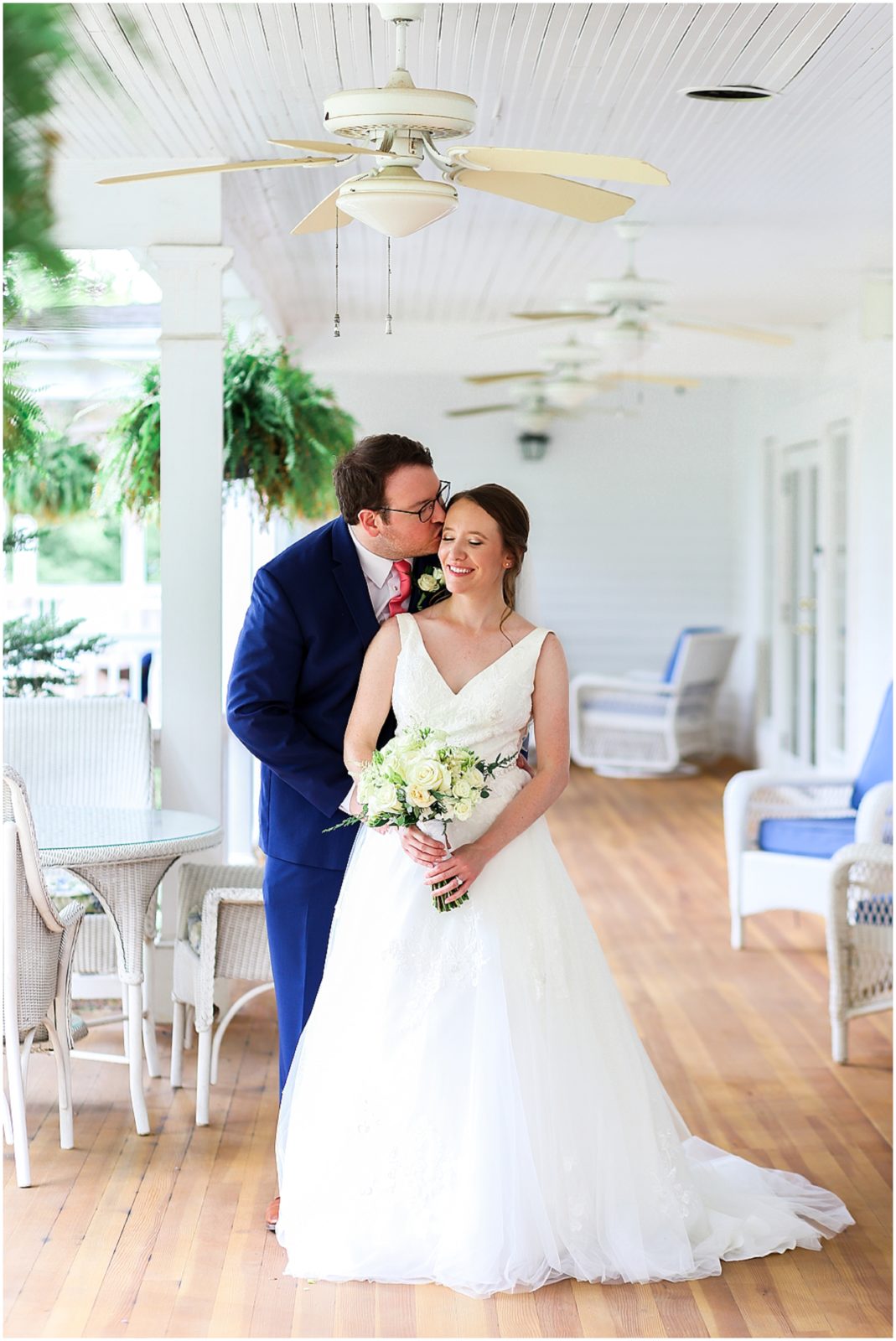 Hawthorne House Wedding Photography | Pink Coral and Navy Wedding | Summer Wedding in Kansas City - Bridal Party Portraits