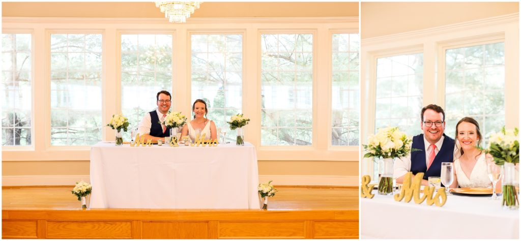 Bride and Groom Reception at the Hawthorne House