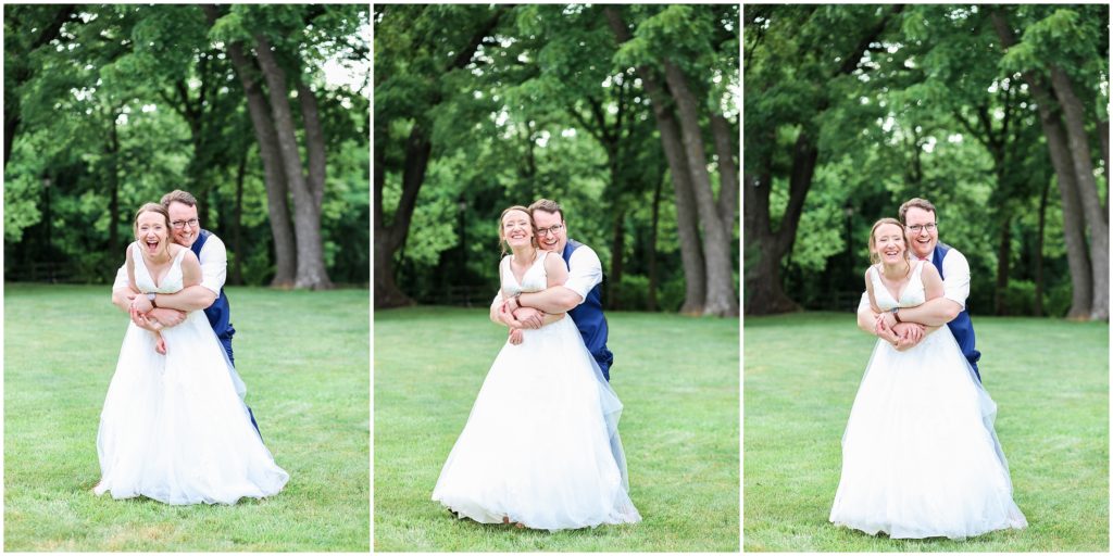 Bride and Groom Wedding Portraits at the Hawthorne House in Missouri - Kansas City Wedding Photographer