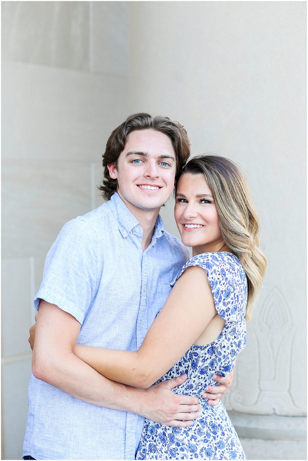 beautiful happy couple - Kansas City STL Overland Park Leawood Wedding and Portrait Photographer | Mariam Saifan Photography | Luxury Weddings | Beautiful Engagement Portraits | Nelson Atkins Museum - engagement photo ideas